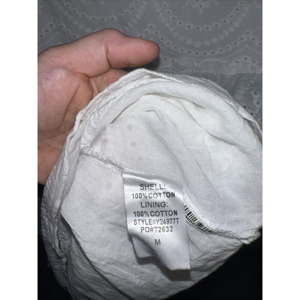 Tuckernuck White Eyelet Crawford Dress Size Medium - Picture 5 of 7